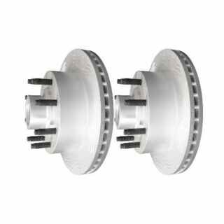 Front High Carbon Slotted Coated Heavy Duty Performance Rotor Set of 2