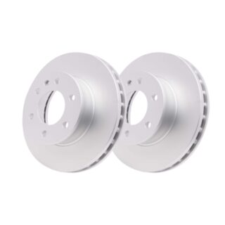Front Geomet Coated Anti Rust Brake Rotor Set of 2
