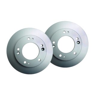 Front Geomet Coated Anti Rust Brake Rotor Set of 2