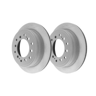 Rear Geomet Coated Anti Rust Brake Rotor Set of 2