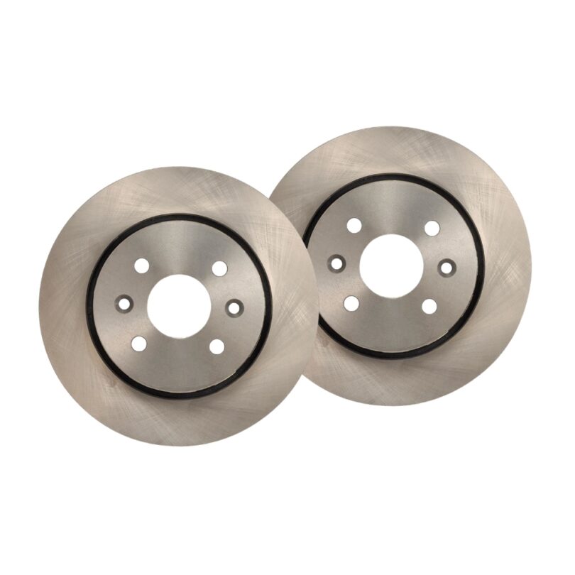 Front Geomet Coated Anti Rust Brake Rotor Set of 2