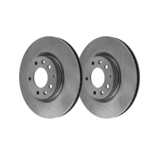 Front Geomet Coated Anti Rust Brake Rotor Set of 2
