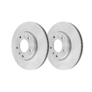 Front Geomet Coated Anti Rust Brake Rotor Set of 2