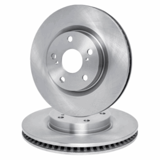 Rear Geomet Coated Anti Rust Brake Rotor Set of 2