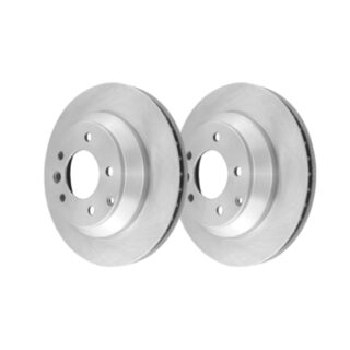 Rear Geomet Coated Anti Rust Brake Rotor Set of 2