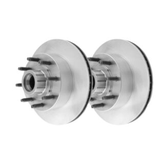 Front Geomet Coated Anti Rust Brake Rotor Set of 2