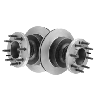 Front Geomet Coated Anti Rust Brake Rotor Set of 2