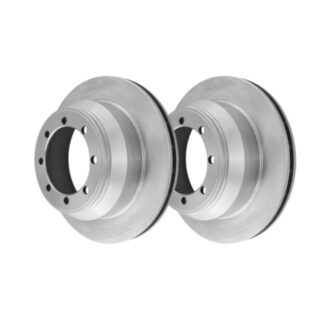 Rear Geomet Coated Anti Rust Brake Rotor Set of 2