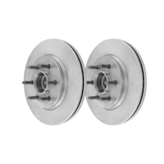 Front Geomet Coated Anti Rust Brake Rotor Set of 2