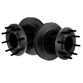 Front Geomet Coated Anti Rust Brake Rotor Set of 2