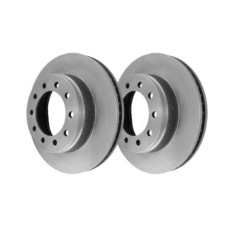 Front Geomet Coated Anti Rust Brake Rotor Set of 2