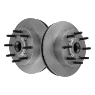 Front Geomet Coated Anti Rust Brake Rotor Set of 2