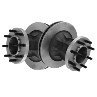 Front Geomet Coated Anti Rust Brake Rotor Set of 2