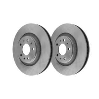 Front Geomet Coated Anti Rust Brake Rotor Set of 2