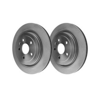 Rear Geomet Coated Anti Rust Brake Rotor Set of 2