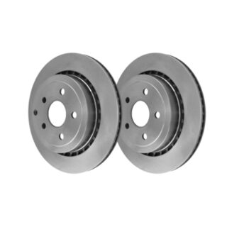 Rear Geomet Coated Anti Rust Brake Rotor Set of 2