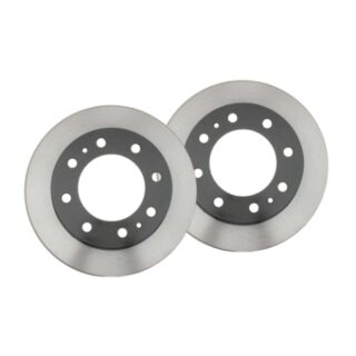 Front Geomet Coated Anti Rust Brake Rotor Set of 2