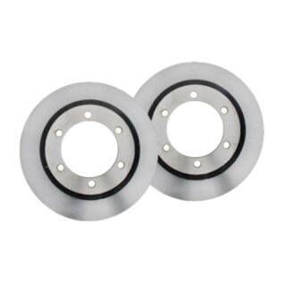Rear Geomet Coated Anti Rust Brake Rotor Set of 2