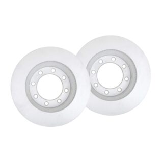 Front Geomet Coated Anti Rust Brake Rotor Set of 2