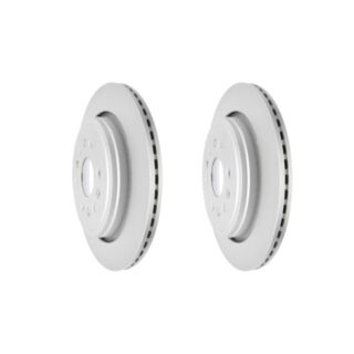 Rear Geomet Coated Anti Rust Brake Rotor Set of 2