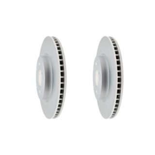 Front Geomet Coated Anti Rust Brake Rotor Set of 2
