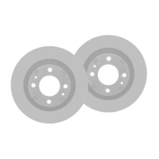 Front Geomet Coated Anti Rust Brake Rotor Set of 2